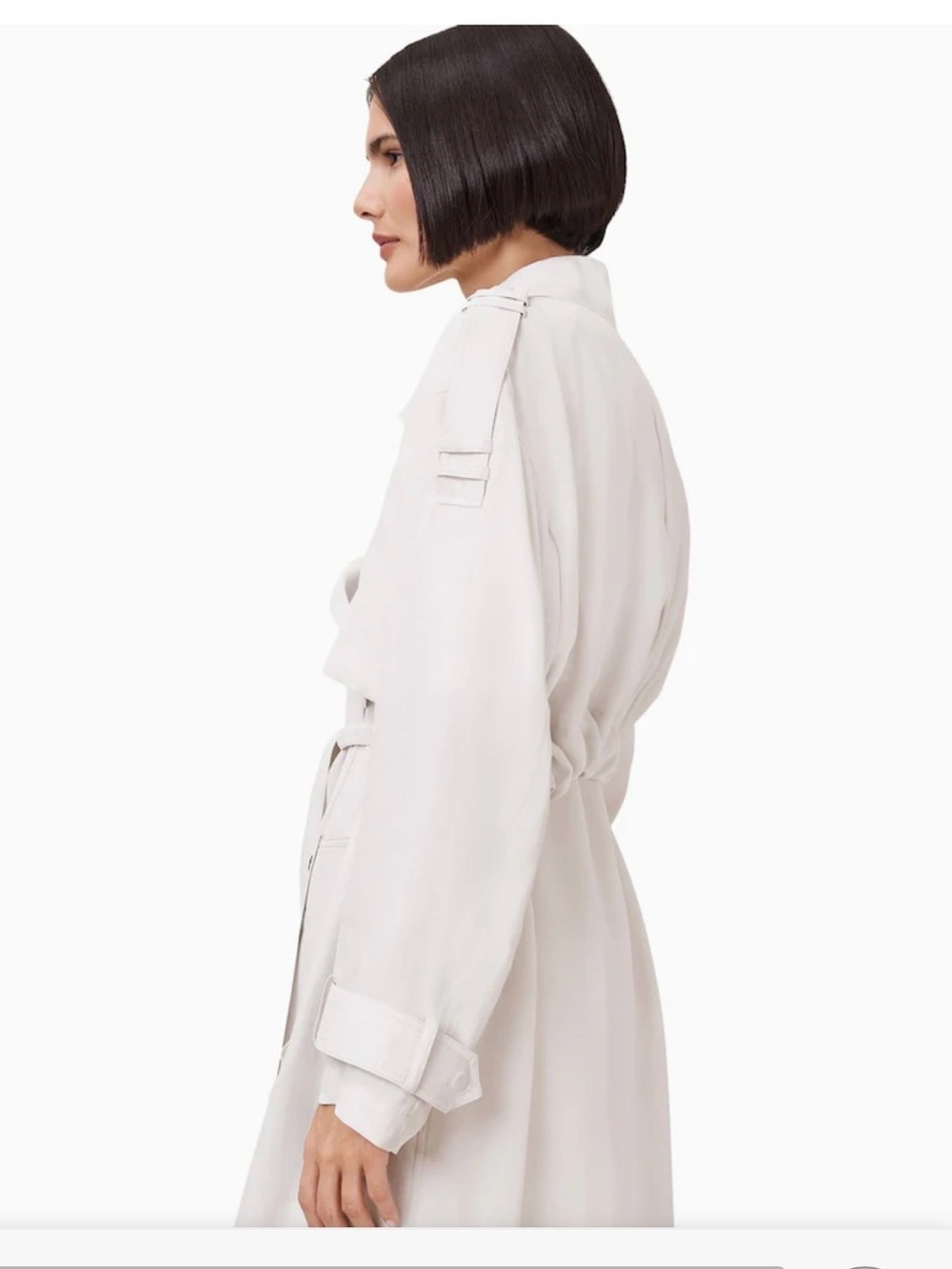 NWT AllSaints Linnie Lightweight Trench Coat, L - Picture 5 of 7